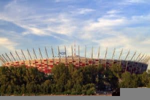 Widok na Stadion Narodowy w Warszawie