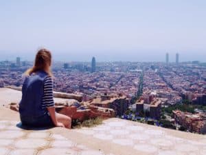 widok na Barcelonę z Bunkers del Carmel
